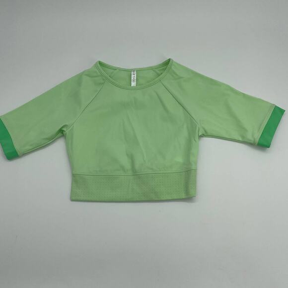 FABLETICS Avah Color Block Cut off Sleeve Crop Athletic Top Womens Size XS - Picture 1 of 6
